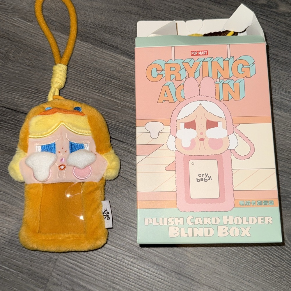 Pop Mart Crying Baby Plush Card Holder confirmed “Duck You”